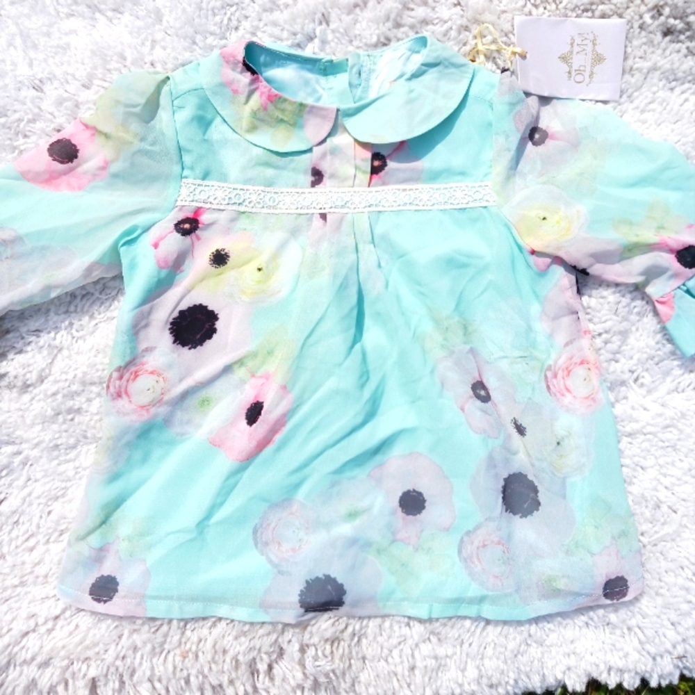 Oh My London Boutique Girls Spring Chiffon Blouse